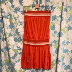 Y2K Cute Strapless Drop Waist Dress